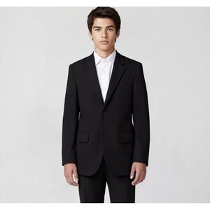 Cat & Jack Boys 2 Button Suit Jacket Blazer NWT Size 18 Easter Black Teen Prom